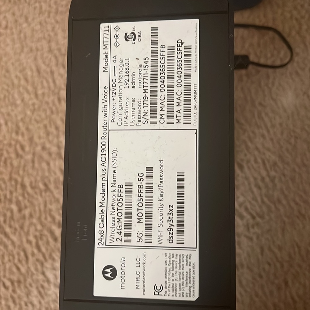 Motorola Modem - Picture 4 of 4
